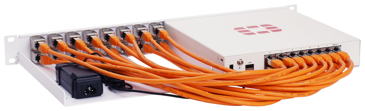 RACKMOUNT.it Fortinet Industrial RM-FR-T7I kit rack FG 90D blindé