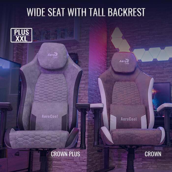 AeroCool Crown Plus chaise gaming AeroSuede noire