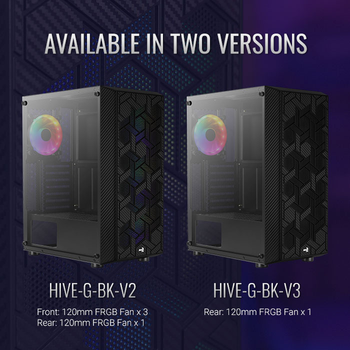 AeroCool Hive FRGB boîtier PC gamer RGB vitré