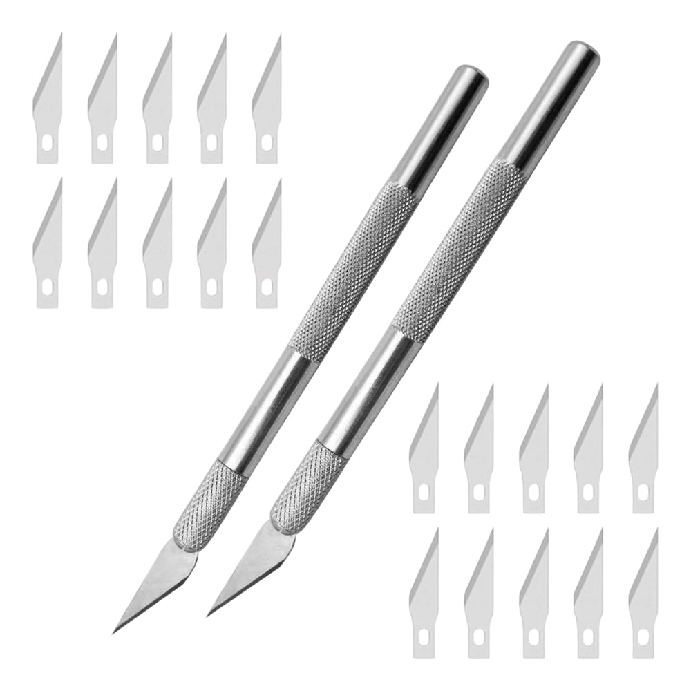 Zimple scalpel de précision cutter lot de 2 + 20 lames