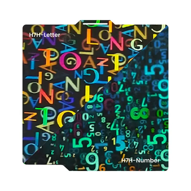 Zimple H7H Letter Number plateau 257x257 Bambu Lab