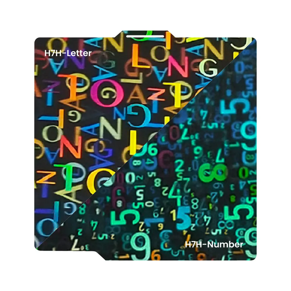 Zimple H7H Letter Number plateau 257x257 Bambu Lab