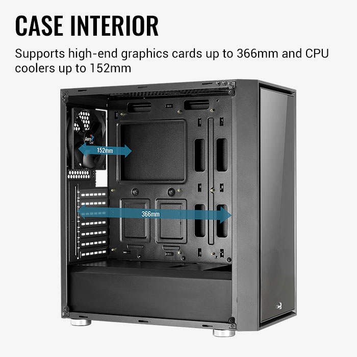 AeroCool Quartz REVO boîtier PC verre trempé ARGB