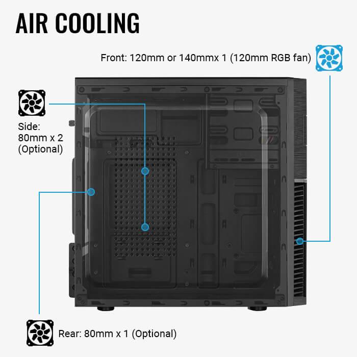 AeroCool CS-105 Cosmo Boîtier PC Mini Tour RGB