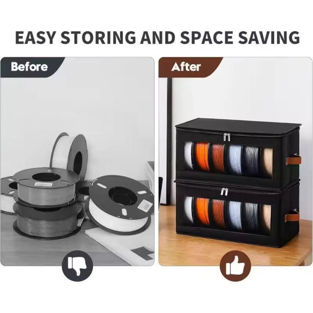 Zimple Pack 2 sacs rangement filament 6 bobines tissu