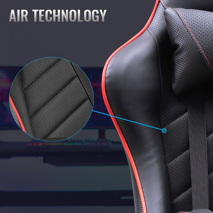 AeroCool AC110 AIR chaise gaming simili cuir noir