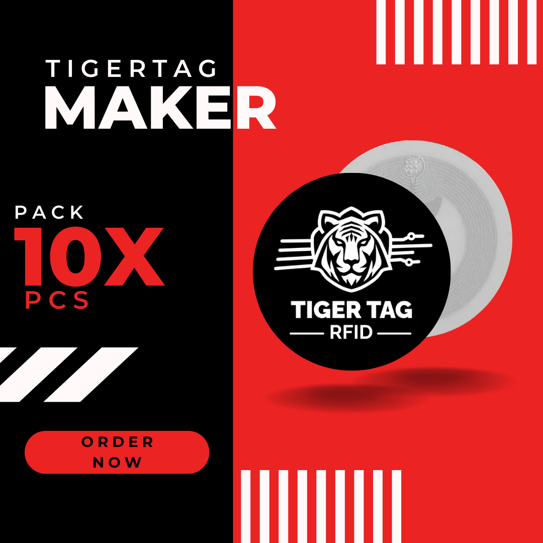 TigerTag Maker puce NFC filament intelligent lot 10 reprogrammable