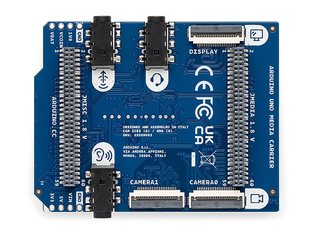 Arduino UNO Media Carrier carte d'extension multimédia