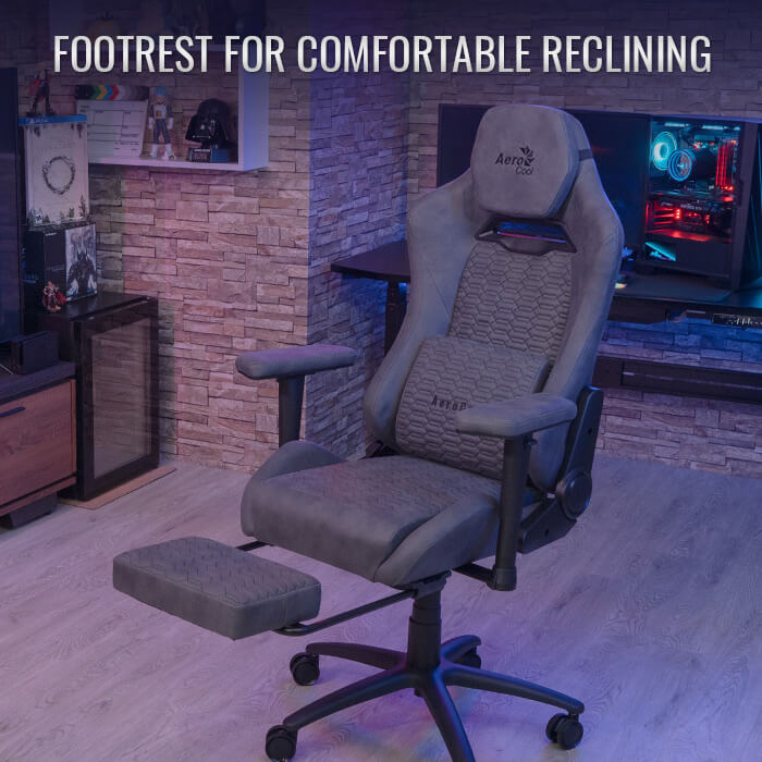 AeroCool ROYAL AeroSuede chaise gaming tissu respirant
