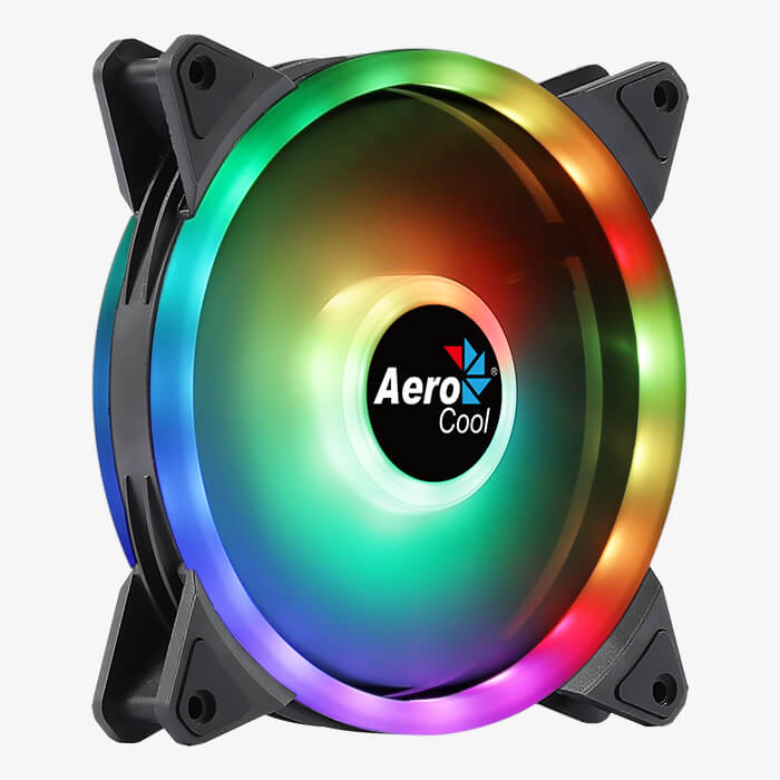 AeroCool Duo 14 ventilateur PC 140 mm RGB double anneau