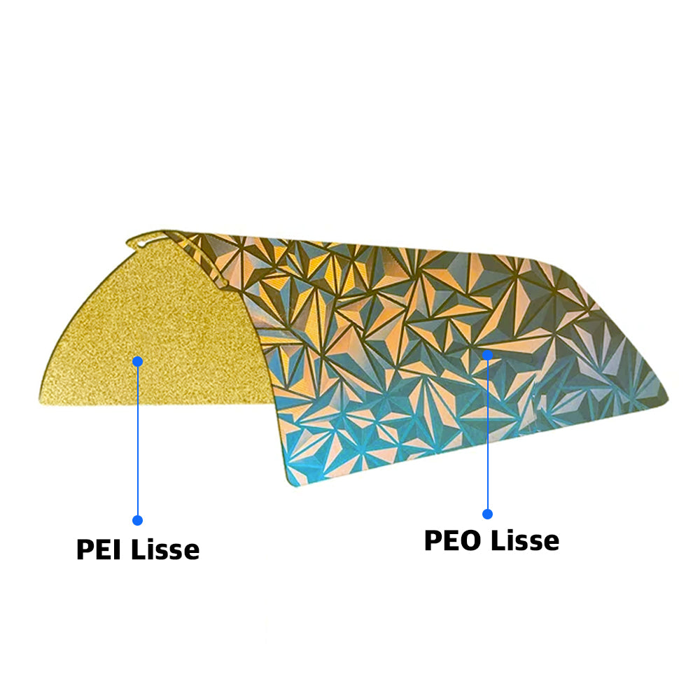 Ziflex Plateau Bambu Lab PEO Caméléon PEI 257x257 texturé