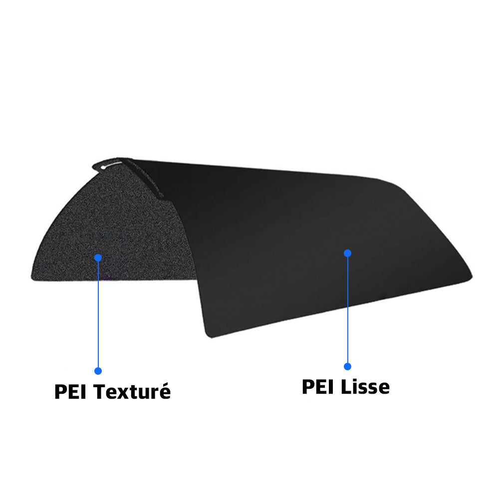 Zimple PEI plateau Bambu Lab 257x257 mm lisse texturé