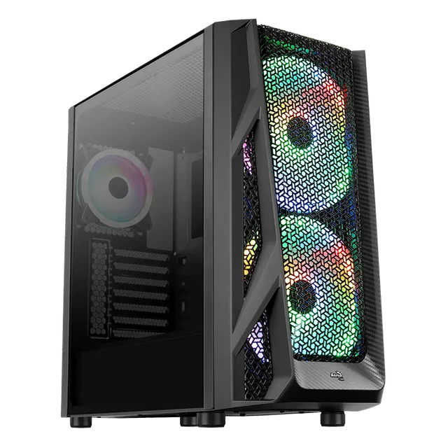 AeroCool AirHawk Duo boitier PC ARGB verre trempé