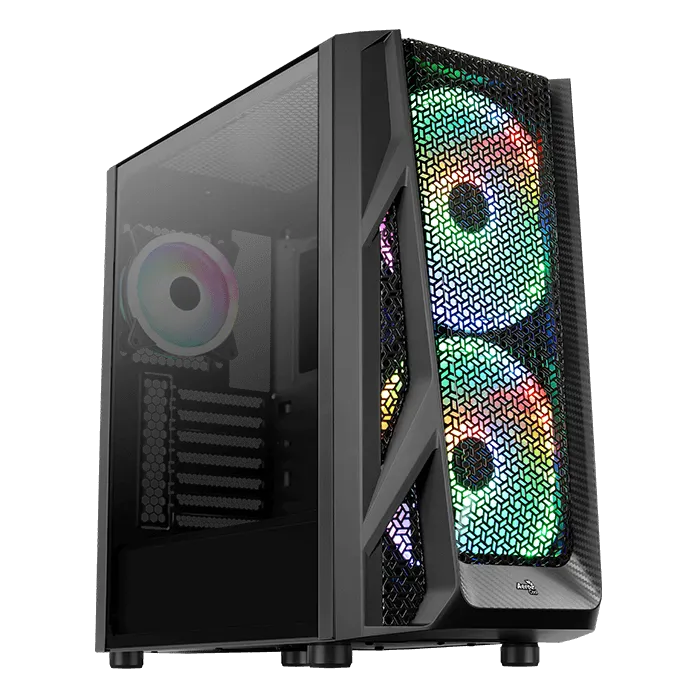 AeroCool AirHawk Duo boitier PC ARGB verre trempé