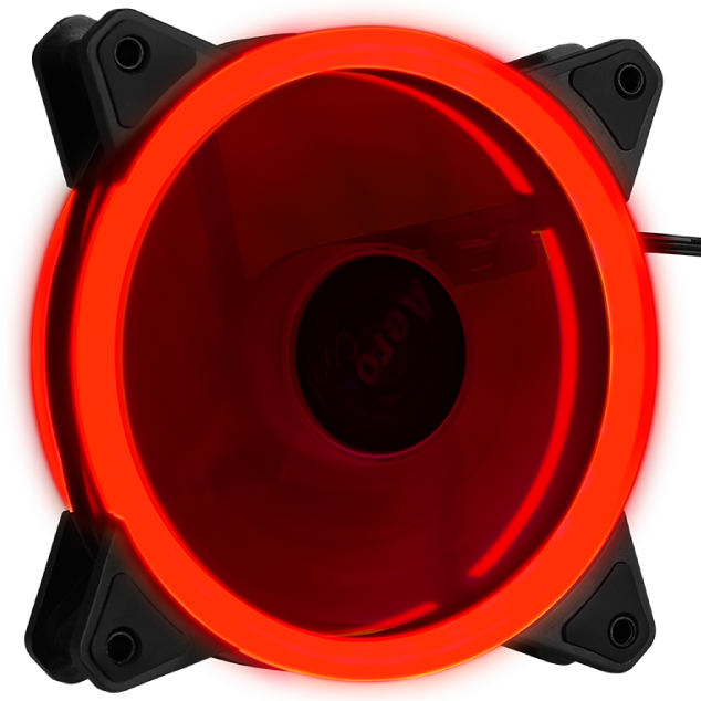 AeroCool Rev Red ventilateur PC 120 mm LED rouge