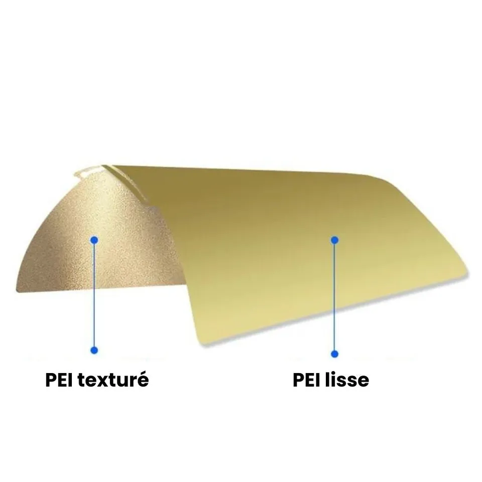 Zimple pour Bambu Lab PEI 257x257mm plaque impression lisse texturé double face