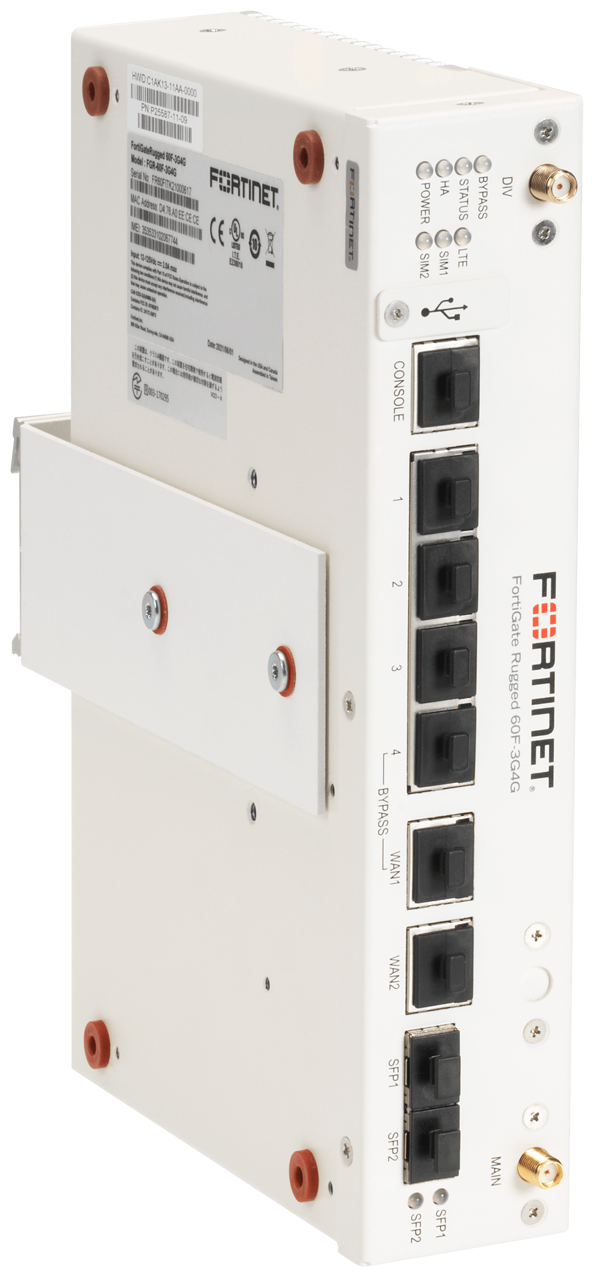 RACKMOUNT.it Fortinet Standard RM-FR-W1 kit rack 19 FGR-60F 3G4G