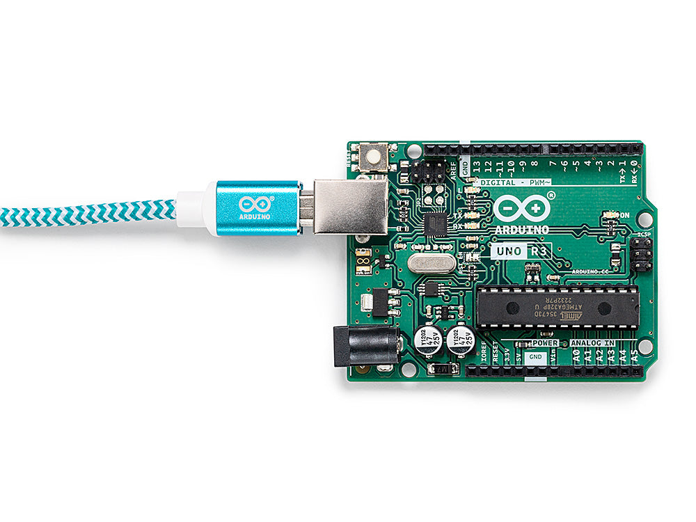 Arduino Accessories câble USB A/B 1 m blanc tressé