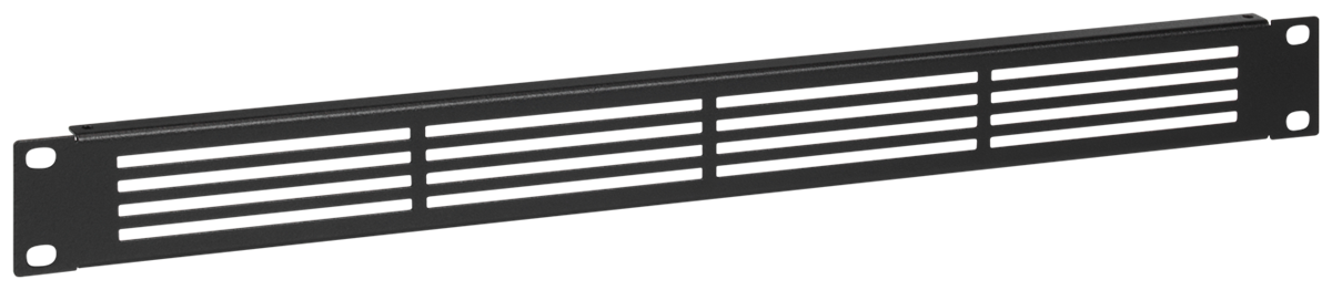 RACKMOUNT.it Accessories AC-BP4-BLK plaque ventilée 1U noire