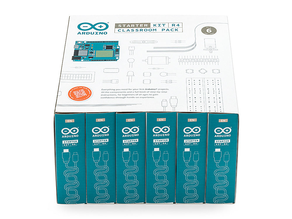 Arduino Starter Kit R4 Classroom Pack 6 kits UNO