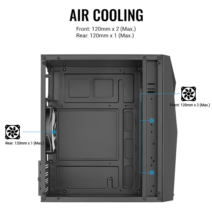 AeroCool Raider Mini boîtier PC mini tour compact noir