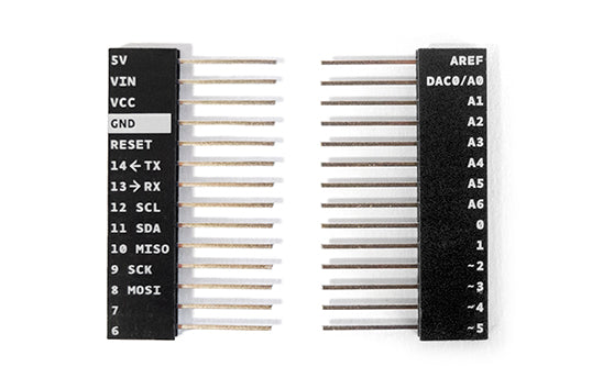 Arduino MKR1000 barrette headers 14 broches mâle femelle