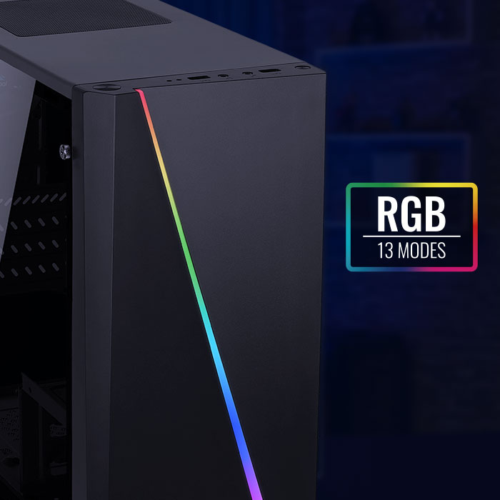 AeroCool Cylon Mini Boitier PC Mini-Tower RGB Verre Trempé
