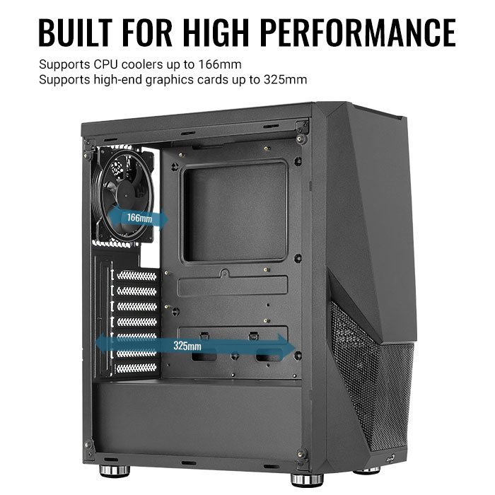 AeroCool Zauron boîtier PC moyen tour vitré
