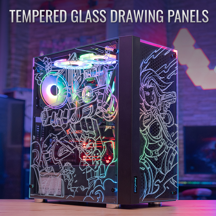 AeroCool Skribble boîtier PC moyen tour noir