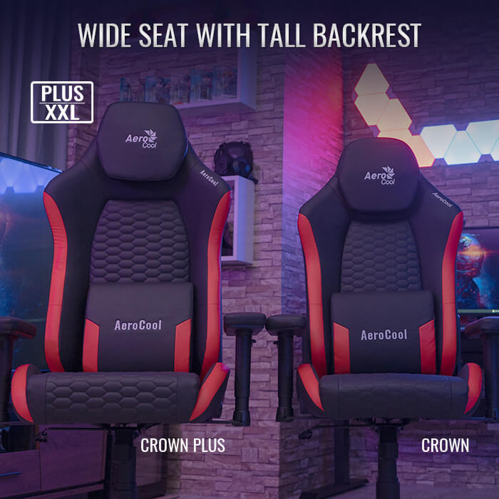 AeroCool CROWN PLUS fauteuil gamer similicuir noir