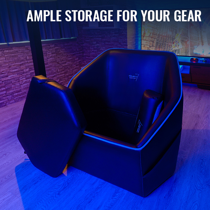 AeroCool P7-CH1 AIR pouf gaming carbone à rangement