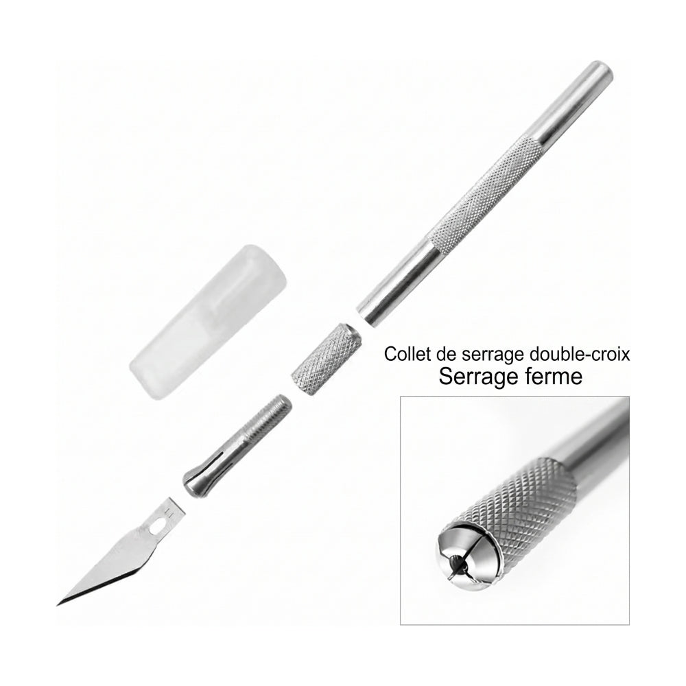 Zimple scalpel de précision cutter lot de 2 + 20 lames