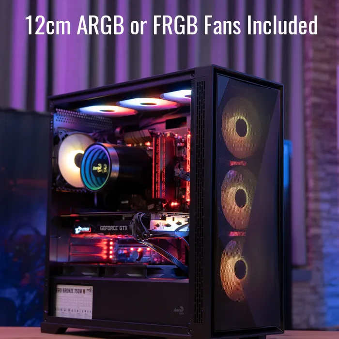 AeroCool Geoflow boîtier PC moyen tour noir