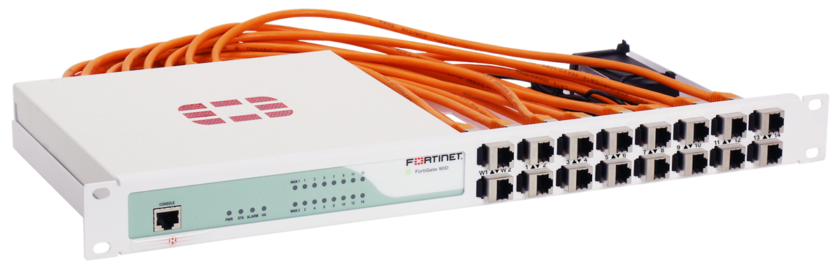 RACKMOUNT.it Fortinet Industrial RM-FR-T7I kit rack FG 90D blindé