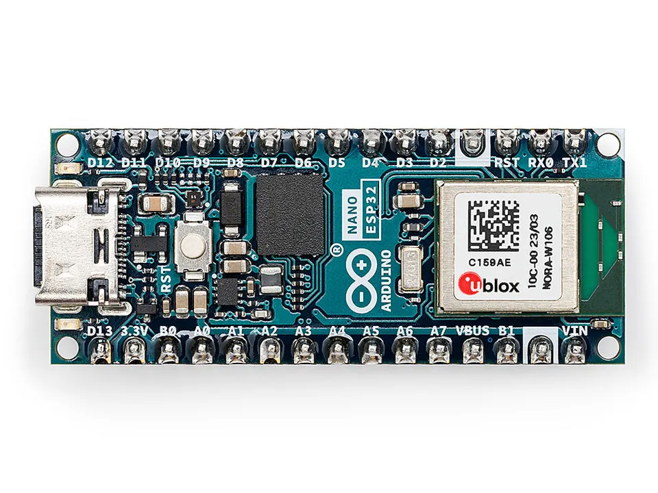 Arduino Nano ESP32 carte développement avec headers WiFi Bluetooth