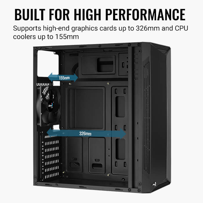 AeroCool Split boitier PC RGB acrylique moyen tour