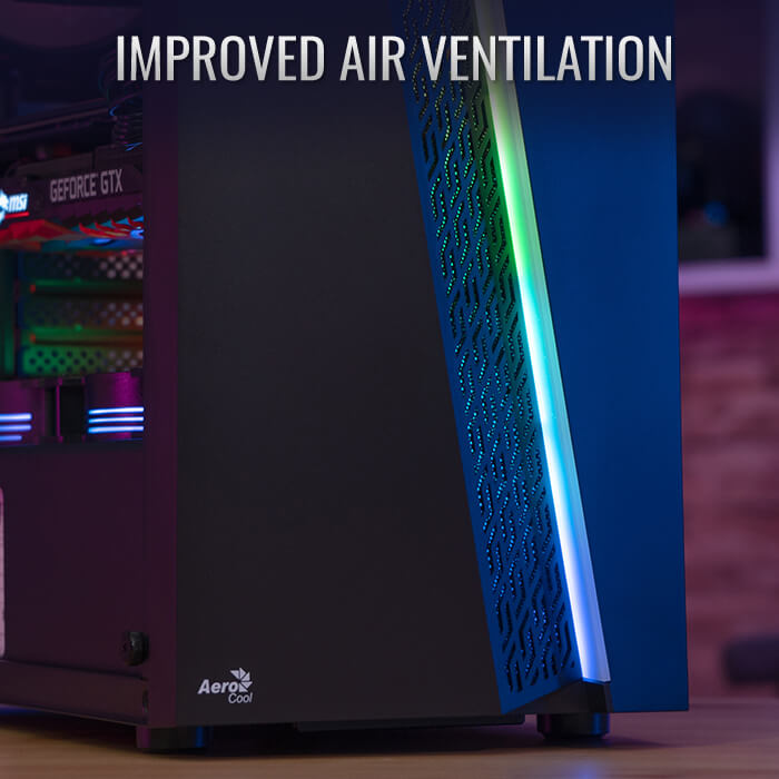 AeroCool Blade boîtier PC moyen tour noir vitré