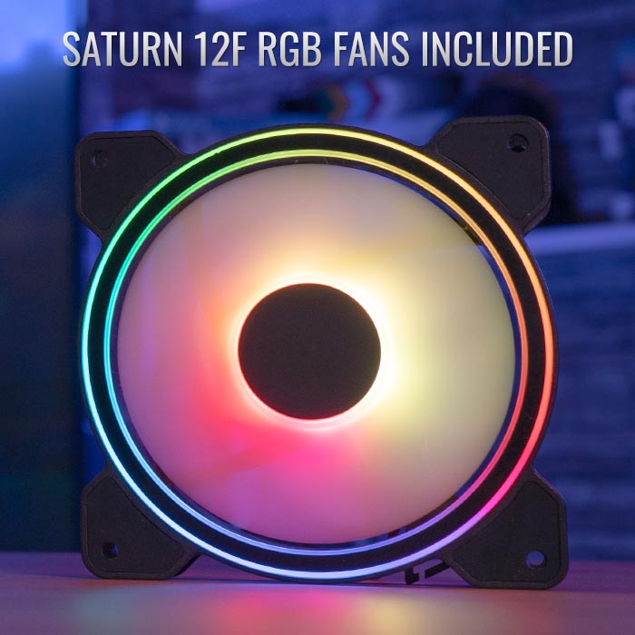 AeroCool Menace Saturn RGB ventilateur PC LED RGB