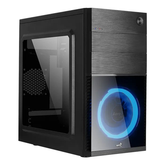 AeroCool CS-105 Blue boîtier PC mini tour LED bleue