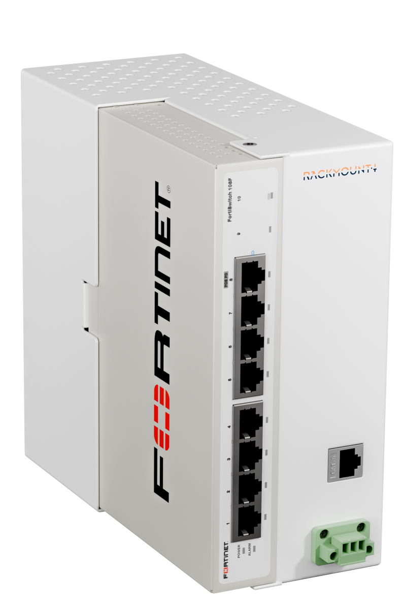 RACKMOUNT.it Fortinet RM-FR-D17 support rail DIN FS-108F 18-72V