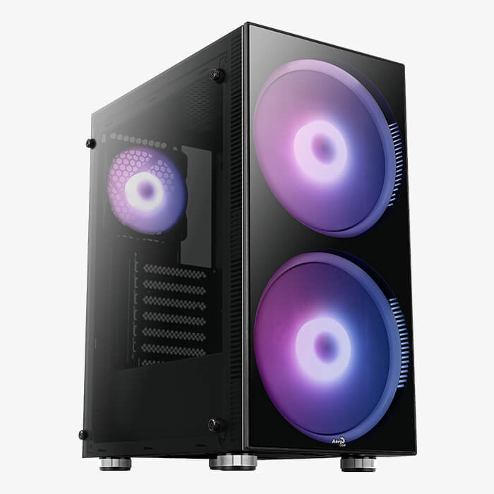 AeroCool Python boitier PC verre trempé ARGB