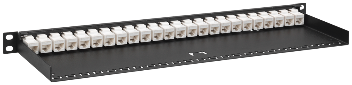 RACKMOUNT.it AC-PP1-BLK panneau de brassage 24 ports 2/3U