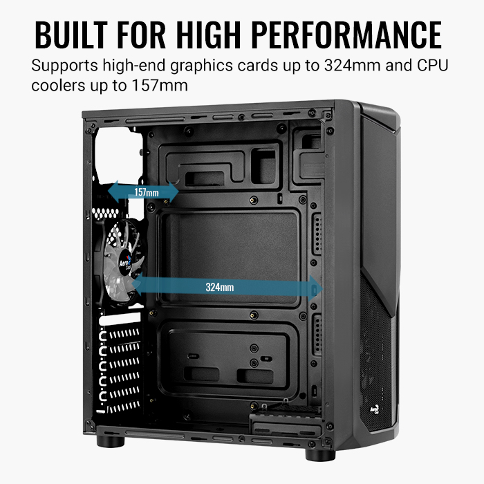 AeroCool Tomahawk-A boîtier PC LED moyen tour