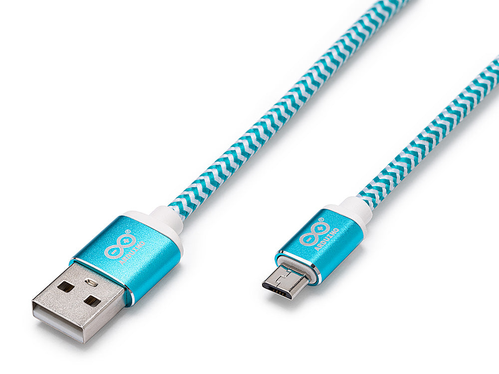 Arduino Câble USB A vers Micro 1 m blanc tressé nylon