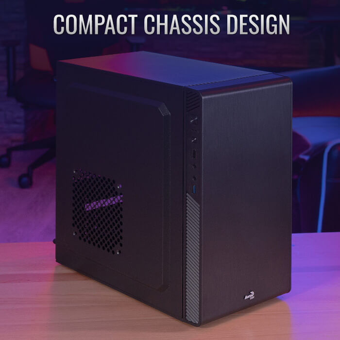 AeroCool CS-106 boîtier PC moyen tour noir