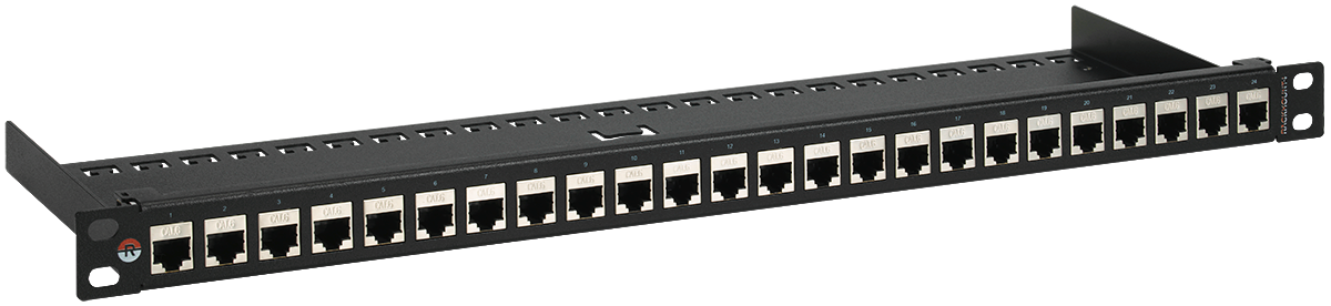 RACKMOUNT.it AC-PP2-BLK panneau 24 ports blindé 2/3U
