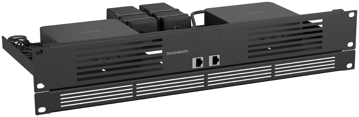 RACKMOUNT.it RM-NUC-T1 support rack 19" 2 NUC universel
