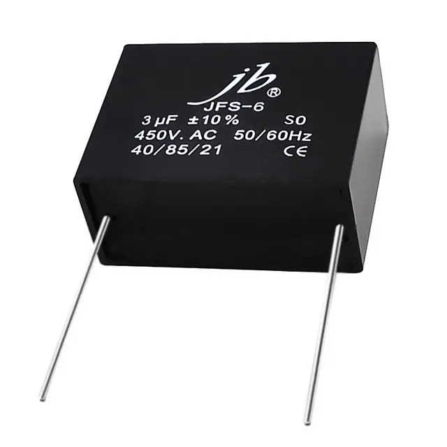 JB Capacitors JFS CBB61 condensateur moteur boîtier plastique