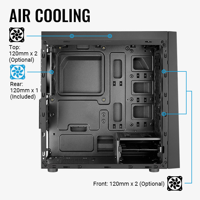 AeroCool Bolt Mini boîtier PC mini-tower RGB verre trempé