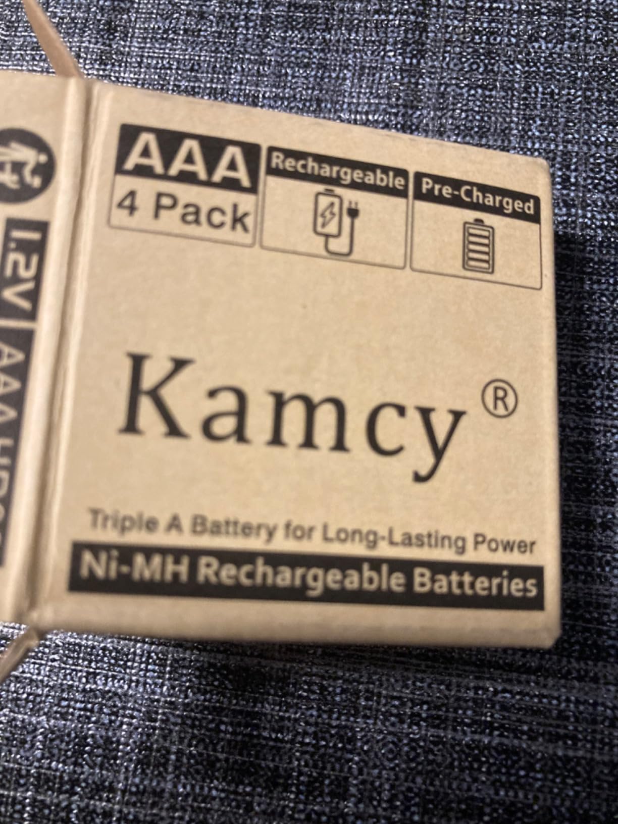 KAMCY LR03 piles AAA alcalines lot de 12 1,5V longue durée